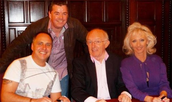 Andy the Magician after gig with Paul Daniels, Debbie Magee, Martin